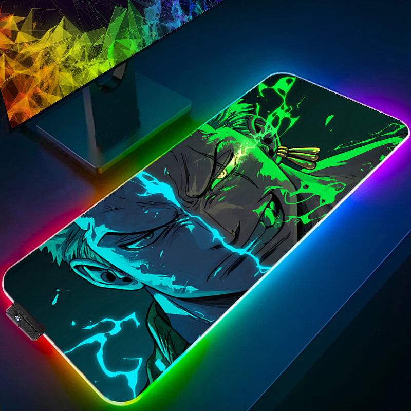 Gaming Accessories Tablet - 원피스 조로 마우스 패드 RGB 게임