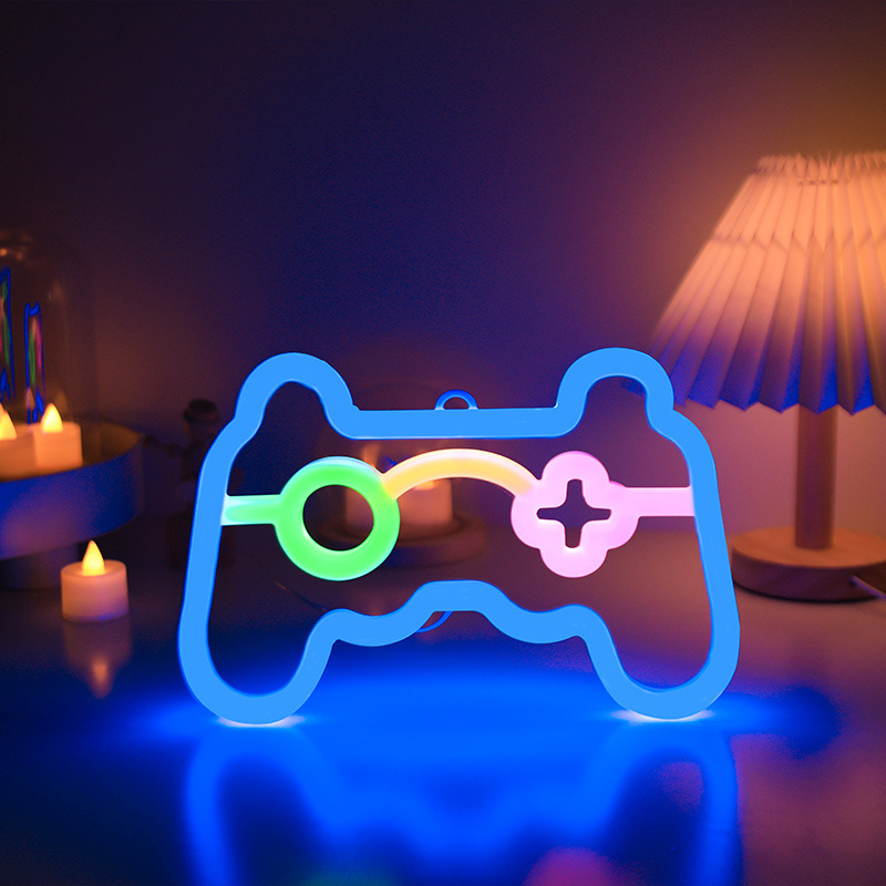 Accessories For Your Gaming Room - 게이머 네온사인 조명, E-스포츠룸용 게이머 컨트롤러