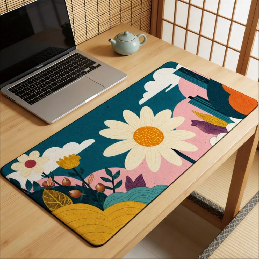 Gaming Laptop Essential Accessories - 기린 무늬 식물 디자인의 미끄럼 방지