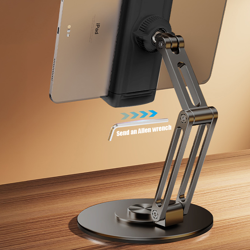 360도 회전 태블릿 스탠드 알루미늄 합금 접이식 데스 - Gaming Accessories Tablet 리뷰 및 가격