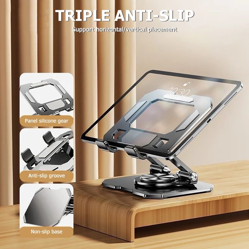 360 °   회전식 태블릿 스탠드, 조절 가능한 접이 - Gaming Accessories Tablet 리뷰 및 가격