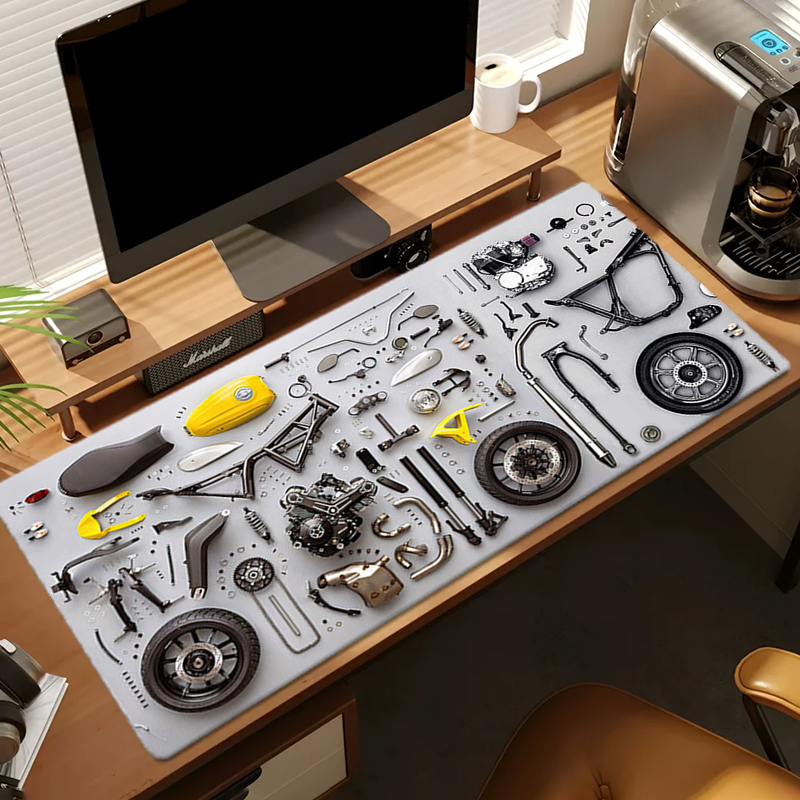 분해도면 고무 마우스 패드 마우스 패드 XXL 게임 액 - Gaming Accessories Laptop 리뷰 및 가격