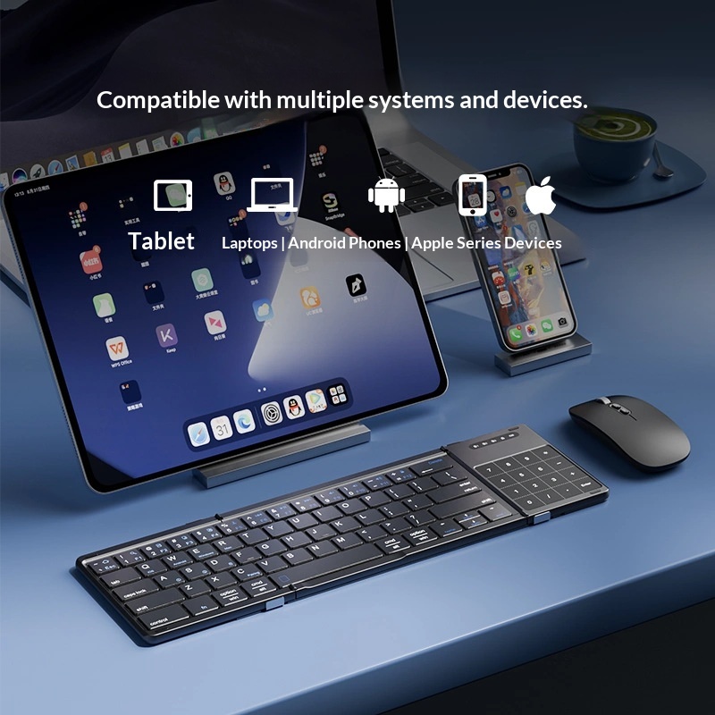 Mengzu Tri Fold 무선 블루투스 키보드(숫자 - Gaming Accessories Laptop 리뷰 및 가격