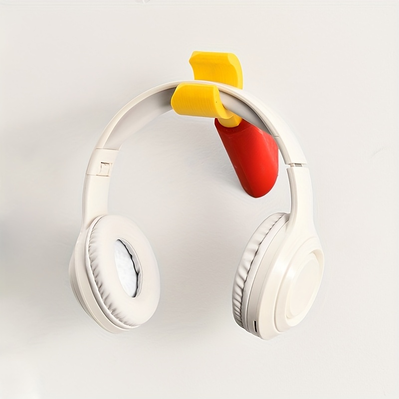 귀여운 오리 부리 모양 접착식 헤드폰 벽걸이, 드릴 필 - Gaming Accessories Wall Mount 리뷰 및 가격