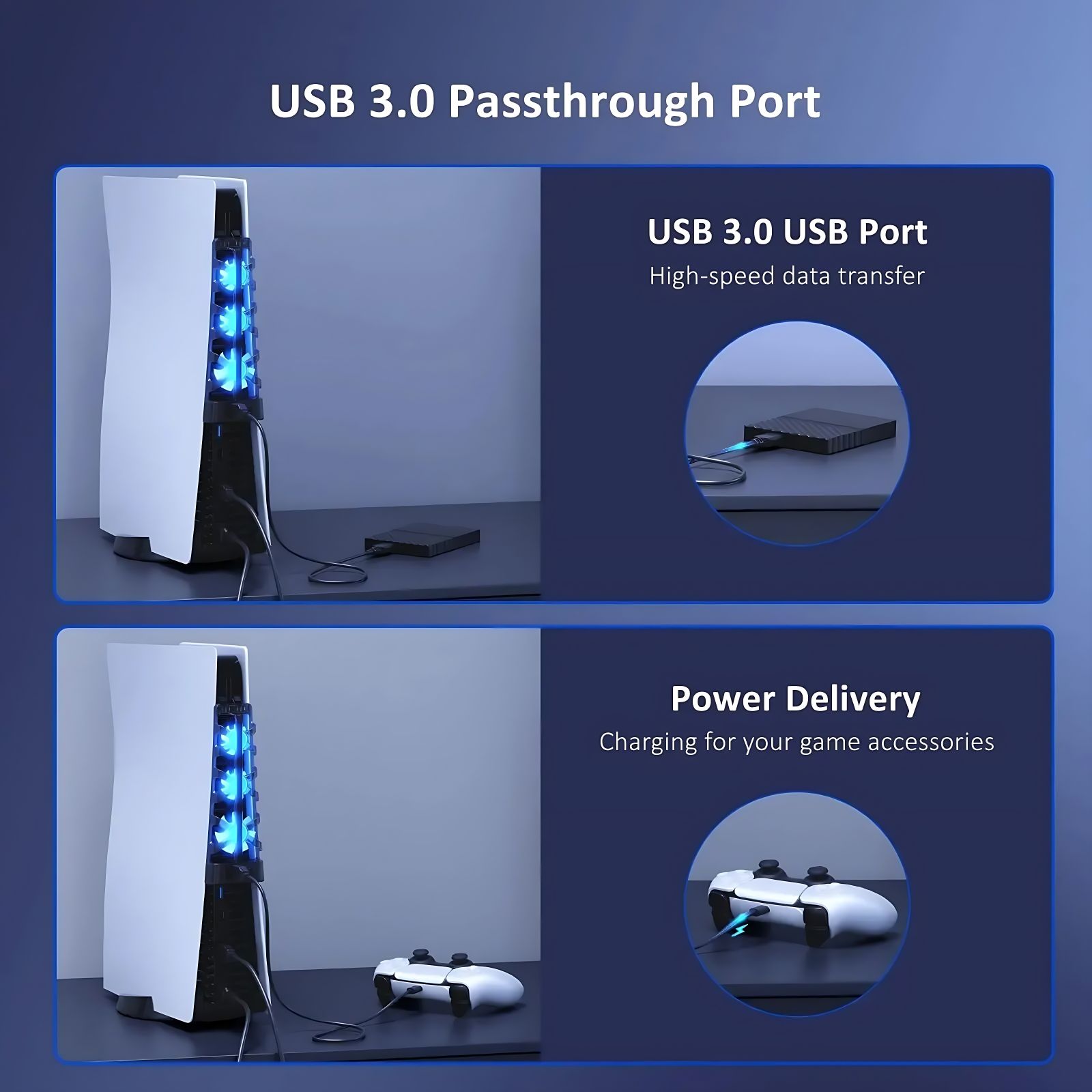 PS5용 디스크 및 디지털 에디션 모두를 위한 LED  - Gaming Zone Accessories 리뷰 및 가격