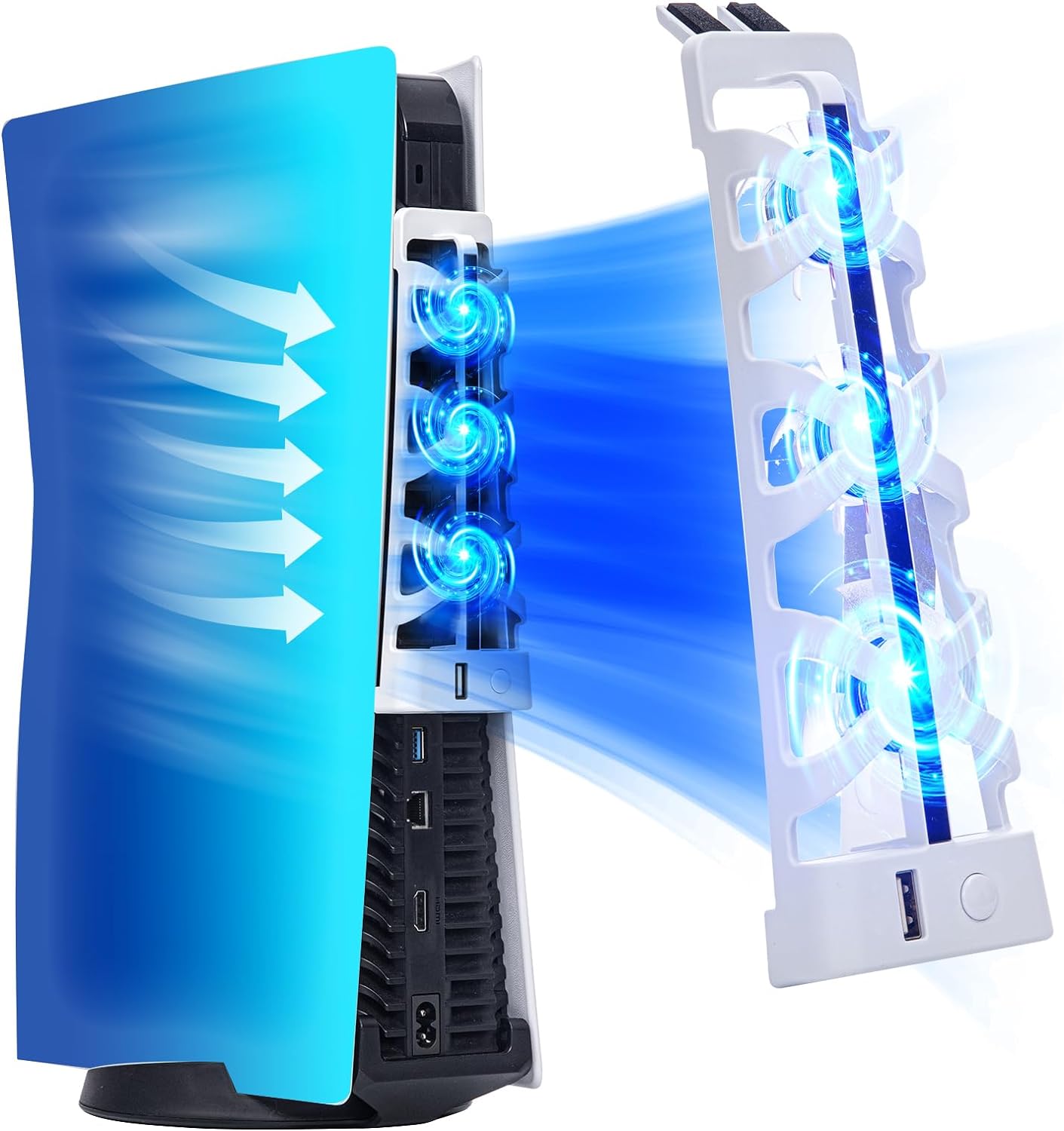 LED 조명이 포함된 PS5 Slient 냉각 팬용 추 - Gaming Zone Accessories 리뷰 및 가격