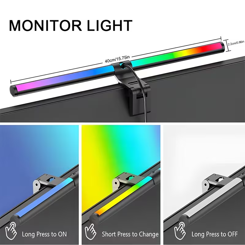 RGB LED 모니터 라이트 바 USB 전원 공급형 걸 - Gaming Accessories Wall Mount 리뷰 및 가격